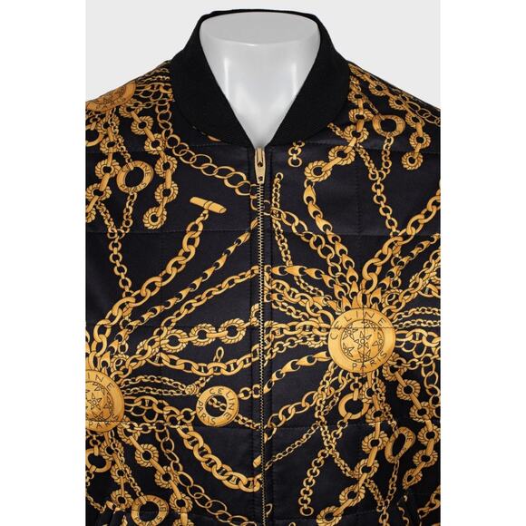 Celine Black Signature Print Bomber Jacket - Size S (FR36) - Picture 4 of 4